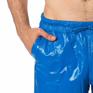 Nouveaux arrivages : shorts en cuir pour adultes, faible MOQ, service OEM, logo personnalisé, dernières tendances, shorts en cuir en gros. - Product Image 3