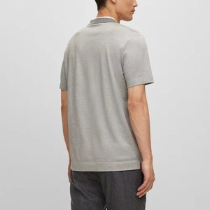 เสื้อยืดกอล์ฟผู้ชายคุณภาพพรีเมียม ระบายอากาศได้ดี สวมใส่สบาย สินค้ามาใหม่ สีพื้น ผ้าแคนวาส แขนสั้น สไตล์ลำลอง - Product Image 3