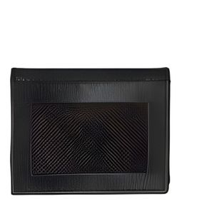 Portefeuille homme en cuir véritable de qualité supérieure, à double rabat, avec poche à monnaie multicouche, rabat central pour documents, fenêtre transparente et porte-cartes - Product Image 6