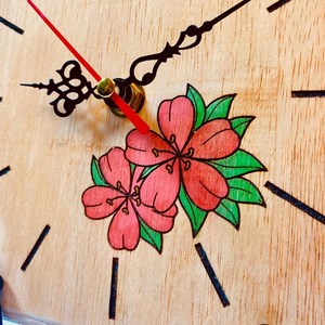 Handmade Wooden Desk <b>Clock</b> with Elegant Natural Wood Finish - Product Image 3