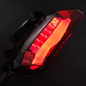 R15 2017-2022 Motorcycle Integrated Signal LED <b>Tail</b> Light Rear Brake Lamp Turn Signal Smoke Lens - Product Image 6