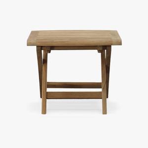 Table d'appoint en teck massif artisanal, finition naturelle rustique, fabricant de meubles durables en Indonésie - Product Image 1