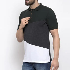 Servicios OEM, Camiseta Polo de Algodón para Hombre de Alta Calidad Hecha a Medida, Nuevo Diseño, Color Sólido, Manga Corta, en Venta - Product Image 3