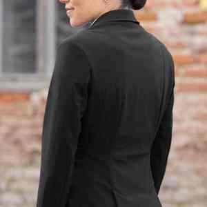 Veste d'équitation noire personnalisée pour femme, en coton et polyester, coupe-vent, respirante, pour entraînement extérieur 2026 - Product Image 4