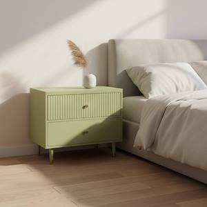 PKP FURNITURE Eco-Friendly Comfortable Modern 2 Drawer <b>Cabinet</b> Midcentury Design Green Wood Bedroom Apartment Furniture - Product Image 2