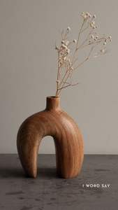 Vase à fleurs décoratif en bois de grande qualité à prix raisonnable, conçu pour l'arrangement floral et un charme intemporel - Product Image 6