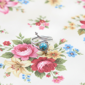 Multi Copper Blue Copper Turquoise 925 Silver <b>Ring</b> Gold Plated Handmade Boho Gemstone <b>Open</b> <b>Ring</b> Women Fashion Jewelry Gift Her - Product Image 6