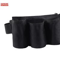 Multi bolsillo Color sólido negro restaurante limpieza herramienta cintura cinturón bolsa organizador para Chefs almacenamiento ajustable