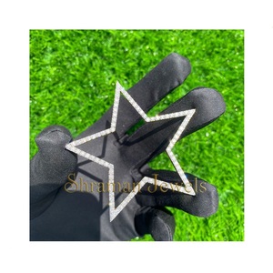 925 <b>Silver</b> Moissanite Diamond Bling Star David Necklace Iced Gold Plated Ethnically Inspired Hip Hop Fine Pendants Custom Gifts - Product Image 4
