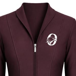 <b>Burgundy</b> Equestrian <b>Jacket</b> for <b>Women</b> Slim Fit Riding Blazer Professional Horse Riding Competition Coat Custom Wholesale Apparel - Product Image 3