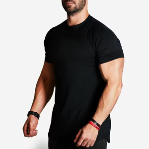 T-shirt de sport léger et ajusté pour homme, séchage rapide, personnalisable avec logo OEM, grandes tailles, uni, vente en gros, pas cher, faible MOQ - Product Image 5