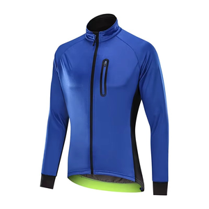 Maillots de cyclisme personnalisés 100% polyester à manches longues, respirants, à séchage rapide, antibactériens, couleurs personnalisées, logo unisexe, haute qualité - Product Image 4