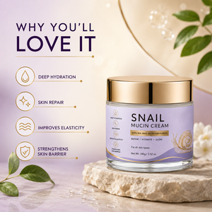 Crème Cica à l'escargot biologique 50ml, crème raffermissante anti-rides, crème éclaircissante nourrissante anti-âge, hydratant pour tous types de peau - Product Image 3