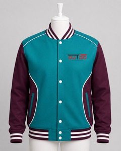 Breathable Varsity <b>Jacket</b> Provides Lightweight Comfort Flexible Movement And Durable Construction For Casual <b>Travel</b> And Outdoor - Product Image 1
