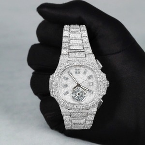 Montres Hip Hop de Luxe Entièrement Serties de Diamants Moissanite VVS, Mouvement Automatique, Fabriquées à la Main - Product Image 6