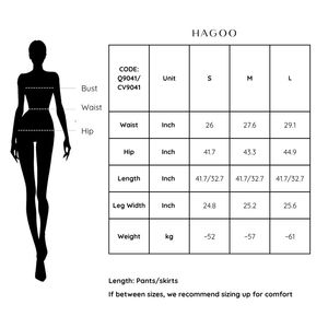 Pantalon large taille mi-haute en polyester respirant pour femme Q9041, gris - Product Image 5