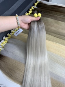 ผมต่อเวียดนามแท้ 100% คุณภาพพรีเมียม แบบเวอร์จิ้น สีดำธรรมชาติ เงางามตรงสวย ซุปเปอร์ดับเบิ้ลดรอน น้ำหนัก 500 กรัม - Product Image 3