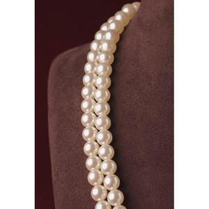 Statement Pearl Layered <b>Necklace</b> and Earring <b>Set</b> <b>Silver</b> Plated Brass Handmade Women's Wedding Jewelry Party Fashion - Product Image 4