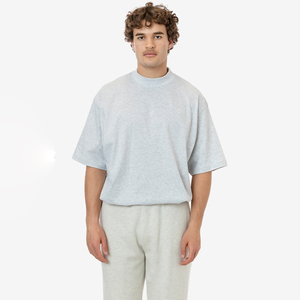 T-shirts graphiques amples pour hommes en coton 100% de qualité supérieure, impression sérigraphique personnalisée, anti-plis, effet vieilli, coupe oversize, grammage lourd, grandes tailles - Product Image 6