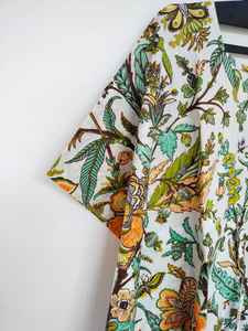 ชุดเดรสผ้าฝ้ายลายดอกไม้เนื้อเบาสำหรับผู้หญิง สไตล์โบฮีเมียน ใส่สบายๆ ในชีวิตประจำวัน - Product Image 3