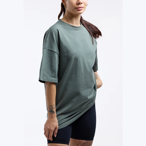 เสื้อยืดผู้หญิง AL-TAUL IMPEX รุ่นคัสตอมสำหรับฤดูร้อน แฟชั่นคุณภาพสูง เสื้อยืดโอเวอร์ไซส์ผ้าฝ้าย 100% สำหรับผู้หญิง - Product Image 5