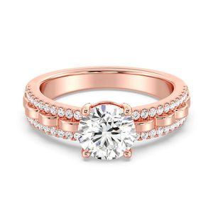 Anillo de compromiso solitario redondo de 1.50 ct - Product Image 5