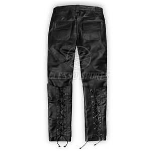 Pantalones de cuero para hombre fabricados en fábrica, en oferta, al por mayor, hechos con cuero de la mejor calidad. - Product Image 2