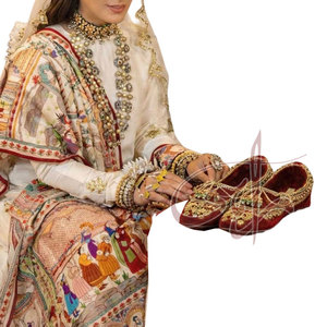 Khussa para Mujer, Hecho en Pakistán, Diseño Personalizado, Material Duradero de la Mejor Calidad, Antideslizante, Estampado a la Moda, Venta Caliente, MOQ Bajo - Product Image 2