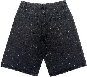 Shorts de Mezclilla de Cintura Alta para Mujer, Precio de Fábrica, con Encaje, Lavado Vintage, Personalizables, Hechos en Pakistán - Product Image 6