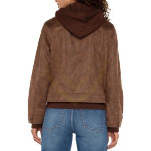 เสื้อแจ็คเก็ตหนังกลับผู้หญิงทรงเข้ารูป ขายดีสำหรับฤดูหนาว เสื้อแจ็คเก็ตหนังกลับผู้หญิง - Product Image 5