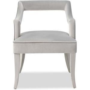Modern Velvet Upholstered Teak <b>Wood</b> Legs Dining Chair Stylish Open Back <b>Armchair</b> Luxury Hotel Home Bar Dining Seating - Product Image 1