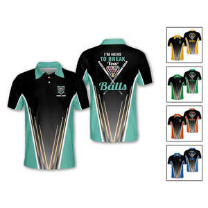 Maillot d'équipe de billard 2026 Nouveau style Impression par sublimation numérique 100% Polyester Respirant Toile Manches courtes - Product Image 6