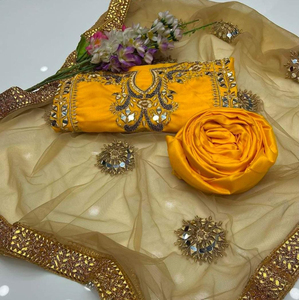 Traje de novia Mehndi premium con bordado Zari, detalles de lujo y confección a medida para ocasiones especiales de boda - Product Image 4