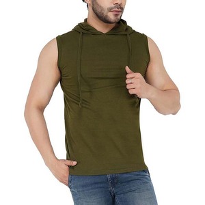 High Quality Sleeveless Muscle Fitness <b>Hoodie</b> for Men Autumn <b>Workout</b> Sweatshirt Digital Printing Breathable Eco-Friendly - Product Image 3