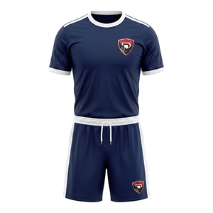 Maillot de football pour hommes Dumela International, maillot de sport, manches courtes, couleur unie, logo personnalisé, polyester à séchage rapide - Product Image 1