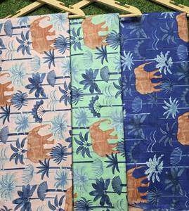 Tissu en coton imprimé éléphant tendance 2026 sur le thème Safari Jungle pour la couture – Tissu doux et léger pour robes féminines - Product Image 6