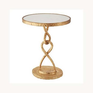 Decorative Aluminium And <b>Glass</b> <b>Side</b> <b>Table</b> Stylish New Arrival Customized Modern Accent <b>Table</b> New Design For Home - Product Image 1