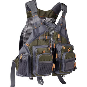 Chaleco de Pesca Transpirable para Hombre con Múltiples Bolsillos, Cierre de Cremallera, Estilo Deportivo para Exteriores, Ropa de Verano - Product Image 1