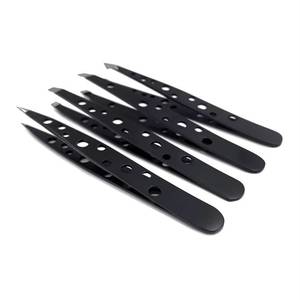 Morje Surgical High Quality Precision Stainless Steel <b>Eyelash</b> Tweezers with Smooth Tip for Detailed <b>Application</b> - Product Image 3