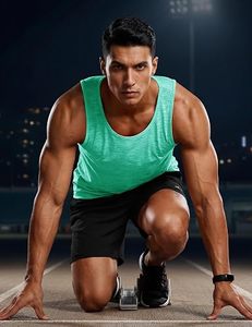 เสื้อกล้ามครอปผู้ชายแบบสั่งทำ |   ผ้าฝ้าย 100% คอวี สไตล์ฮิปฮอป |   ป้องกันรังสียูวีและเป็นมิตรกับสิ่งแวดล้อม |   ตัวเลือกฉลากส่วนตัวและโลโก้แบบกำหนดเอง - Product Image 2