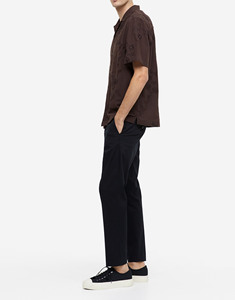 Camisa de Negocios de Manga Corta de Algodón de Nueva Tendencia, Cómoda, con Cuello Polo, Diseño con Bolsillo Frontal y Botones para Hombre - Product Image 5