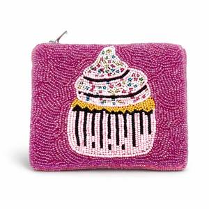 Porte-monnaie brodé de perles colorées style ethnique – Accessoire chic à motif géométrique brodé de perles de rocaille - Product Image 2