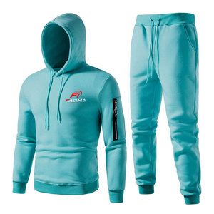 High Quality Plus Size <b>Men</b> Tracksuit <b>Slim</b> <b>Fit</b> Breathable Sportswear Gym Sweat Suit Pullover Hooded And <b>Joggers</b> Set - Product Image 1