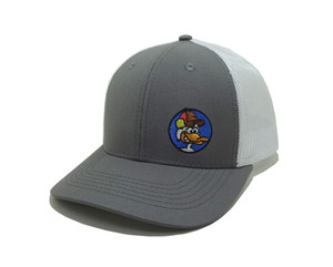 Casquette de camionneur brodée en gros, 6 panneaux, haute qualité, avec dos en maille, calotte structurée, profil moyen, visière légèrement incurvée - Product Image 2