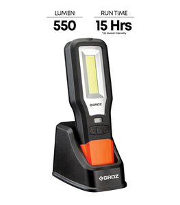 Lampe de travail GROZ LED-376U avec UV et double charge haute performance pour applications aérospatiales - Product Image 1
