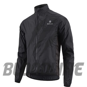 Veste coupe-vent noire à manches longues pour homme BLOODLINE, vêtements d'extérieur toutes saisons - Product Image 1