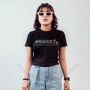 เสื้อครอปโลโก้พลอยเทียมทรงสลิมฟิตสำหรับผู้หญิงเสื้อครอปผ้าฝ้ายเนื้อนุ่มยืดได้สำหรับเด็กผู้หญิงเสื้อ2025ทันสมัยสุดๆ - Product Image 5