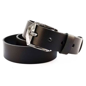 Cinturón Casual de Cuero Vacuno con Hebilla de Aleación para Jeans - Ecológico, Impermeable, Resistente y de Alta Calidad - Product Image 4