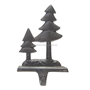 ที่ใส่ถุงน่องคริสต์มาสรูปมงกุฎสีทองทำจากโลหะทำจากเหล็กหล่อหรูหรา - Product Image 3