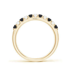 Joyería clásica de compromiso y boda con diamantes redondos naturales en blanco y negro para mujer, oro de 10K, 14K, 18K, plata 925, 935 - Product Image 3